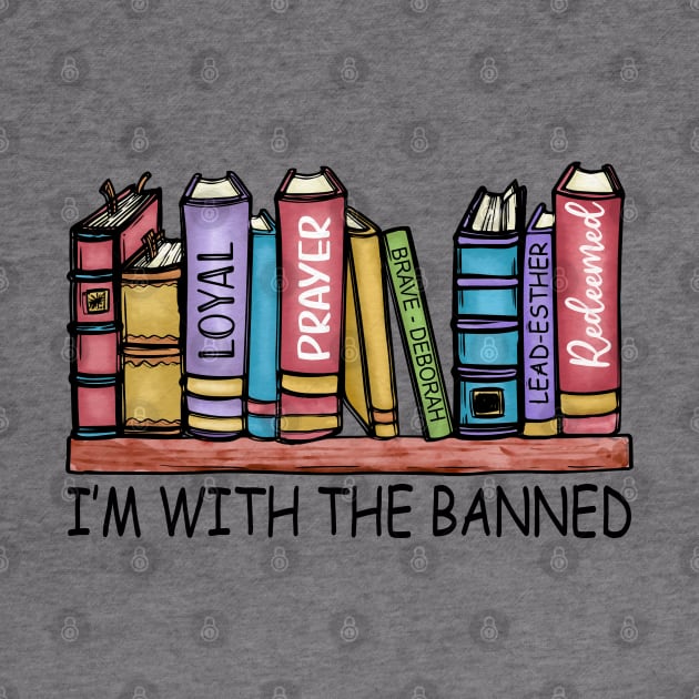 I'm With The Banned Reading Book, Banned Book , Reading Lover Gift For Librarian,book lover, floral book by David white